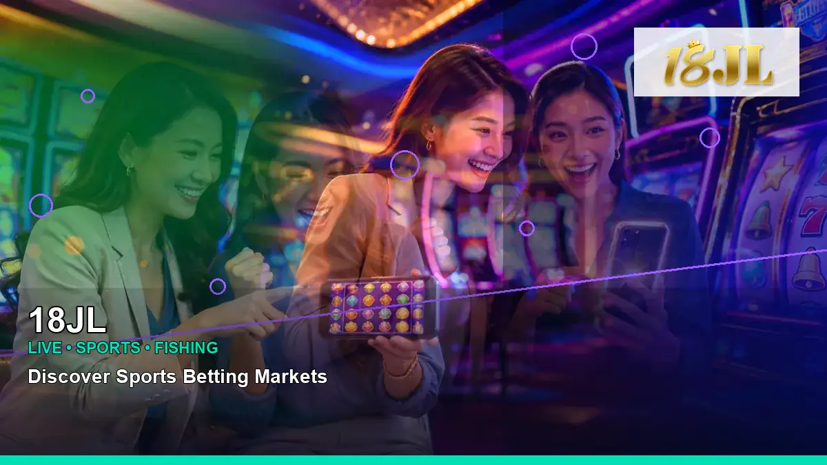 18JL fantasy online slot games featuring an adult Filipina casino host with a right-diagonal composition